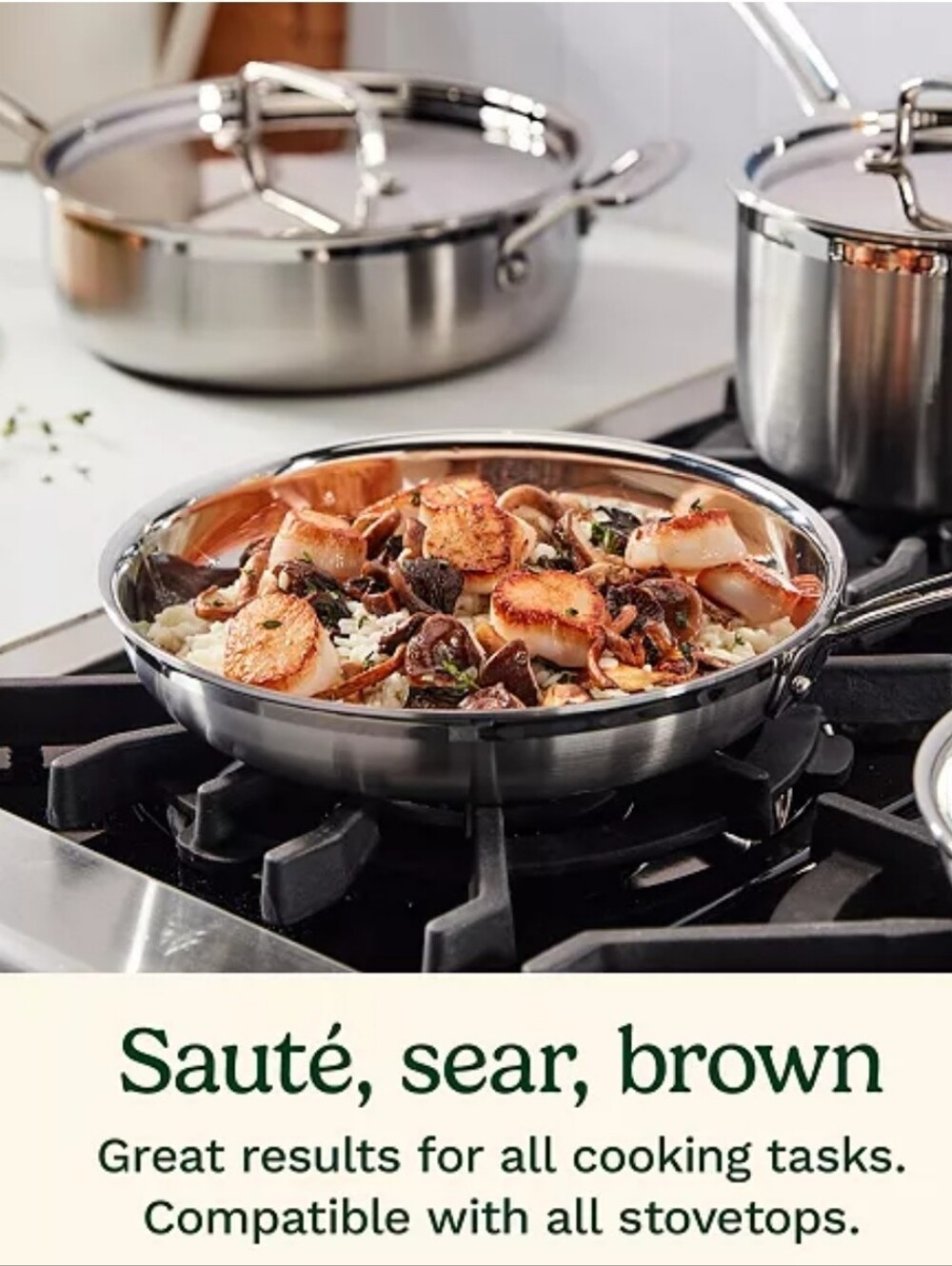 (Ew)Cuisinart Stainless Steel Premium Tri-Ply 10” Skillet